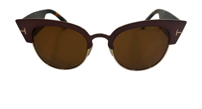 Tom Ford Gafas Graduadas Cat Eyes, 90&euro;, Accesorios, Marrón, Tafetán - Acetato, Vista frontal
